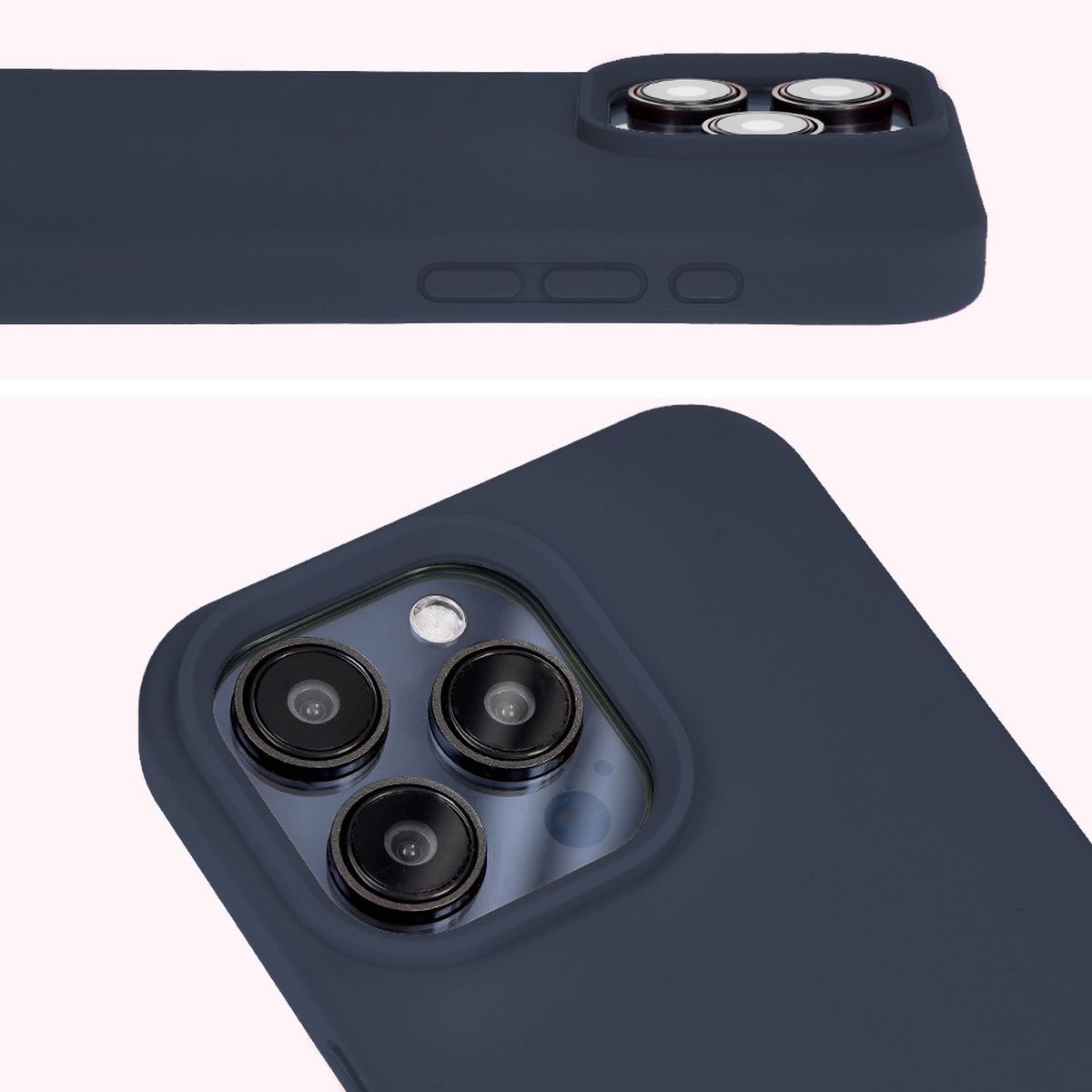 Prim-plan al decupajului pentru camere în husa Bizon Soft Case