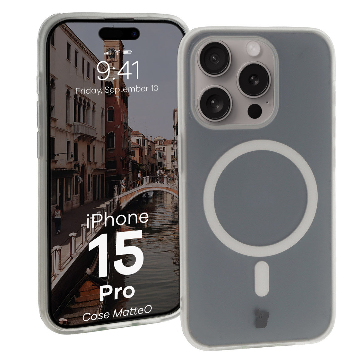 Husa mată Bizon Case MatteO pentru Apple iPhone 15 Pro