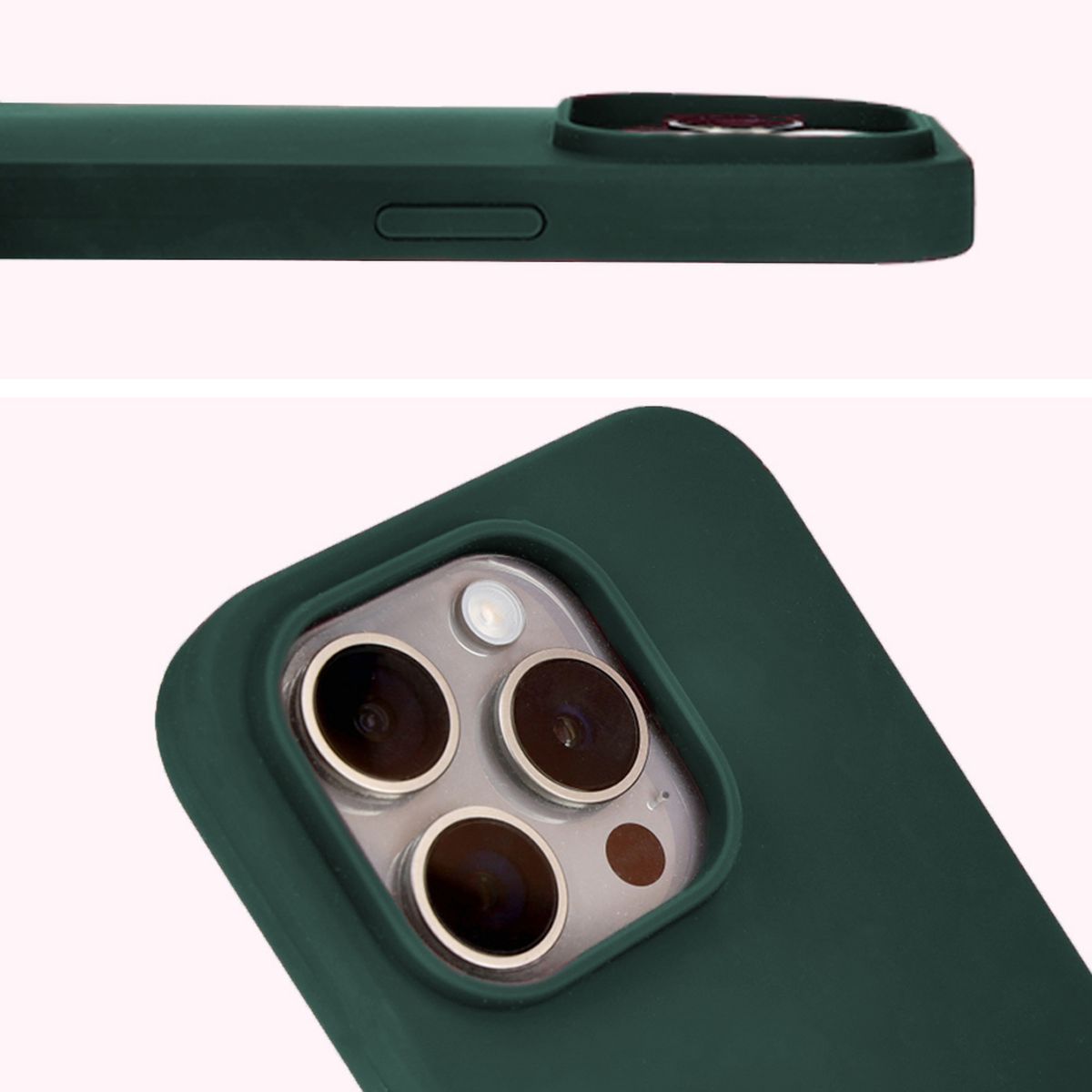 Nahaufnahme des Ausschnitts für die Linsen in der Bizon Soft Case Hülle