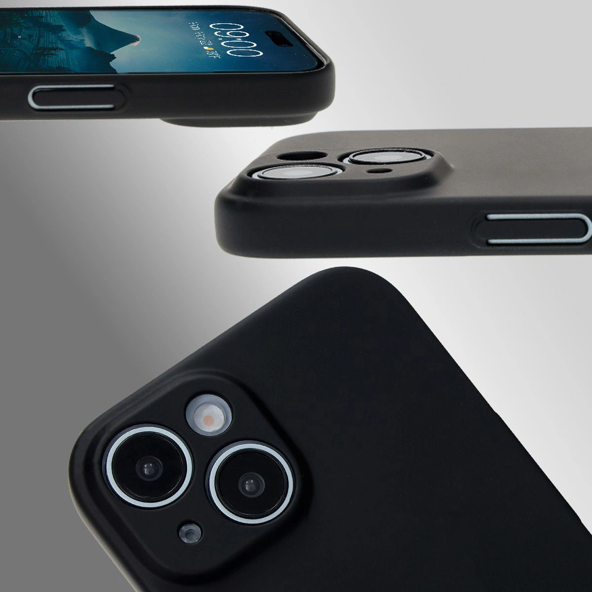 Dedizierte Aussparungen und erhöhte Ränder für Kamera und Bildschirm im Etui Bizon Case Łupka