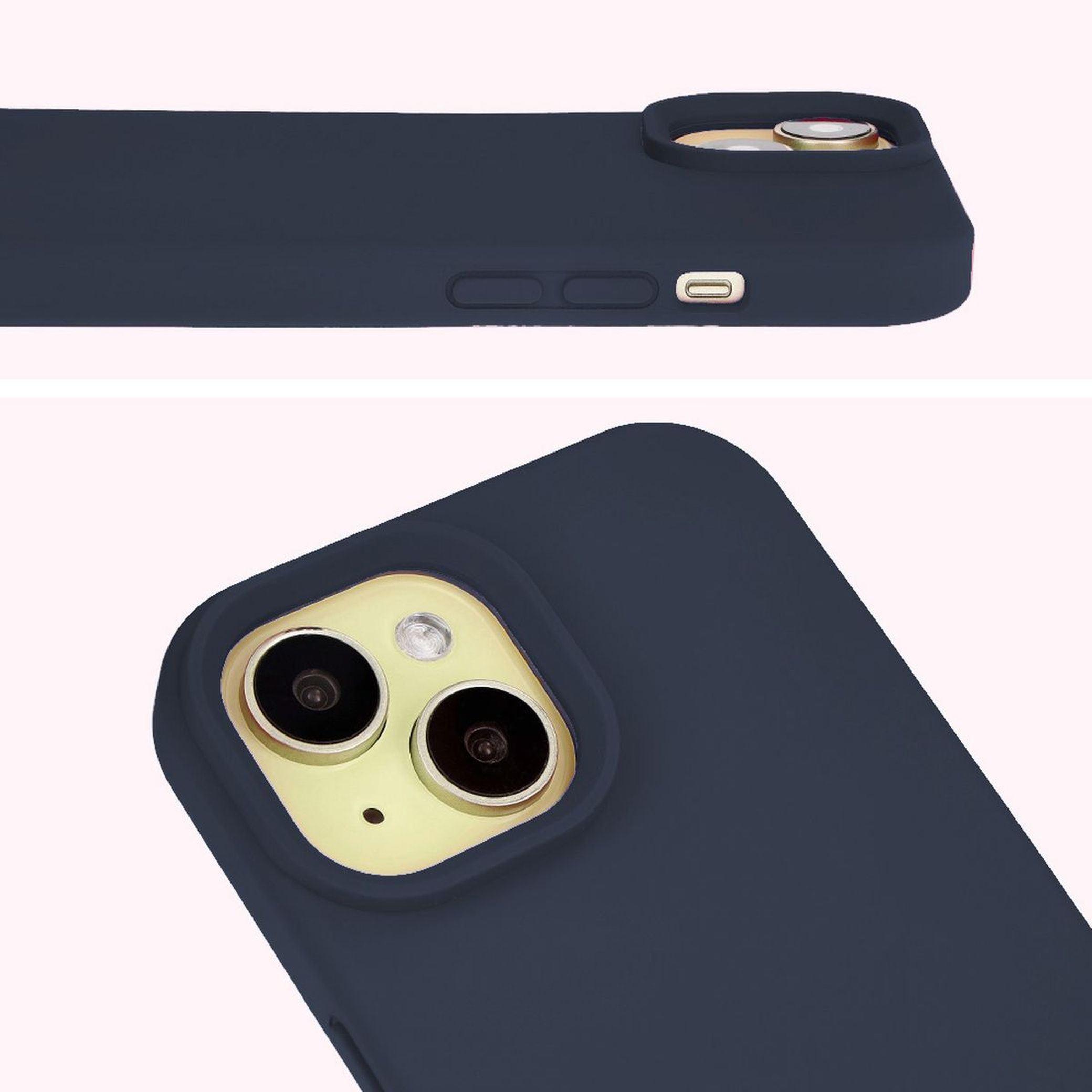 Prim-plan al decupajului pentru lentile în husa Bizon Soft Case