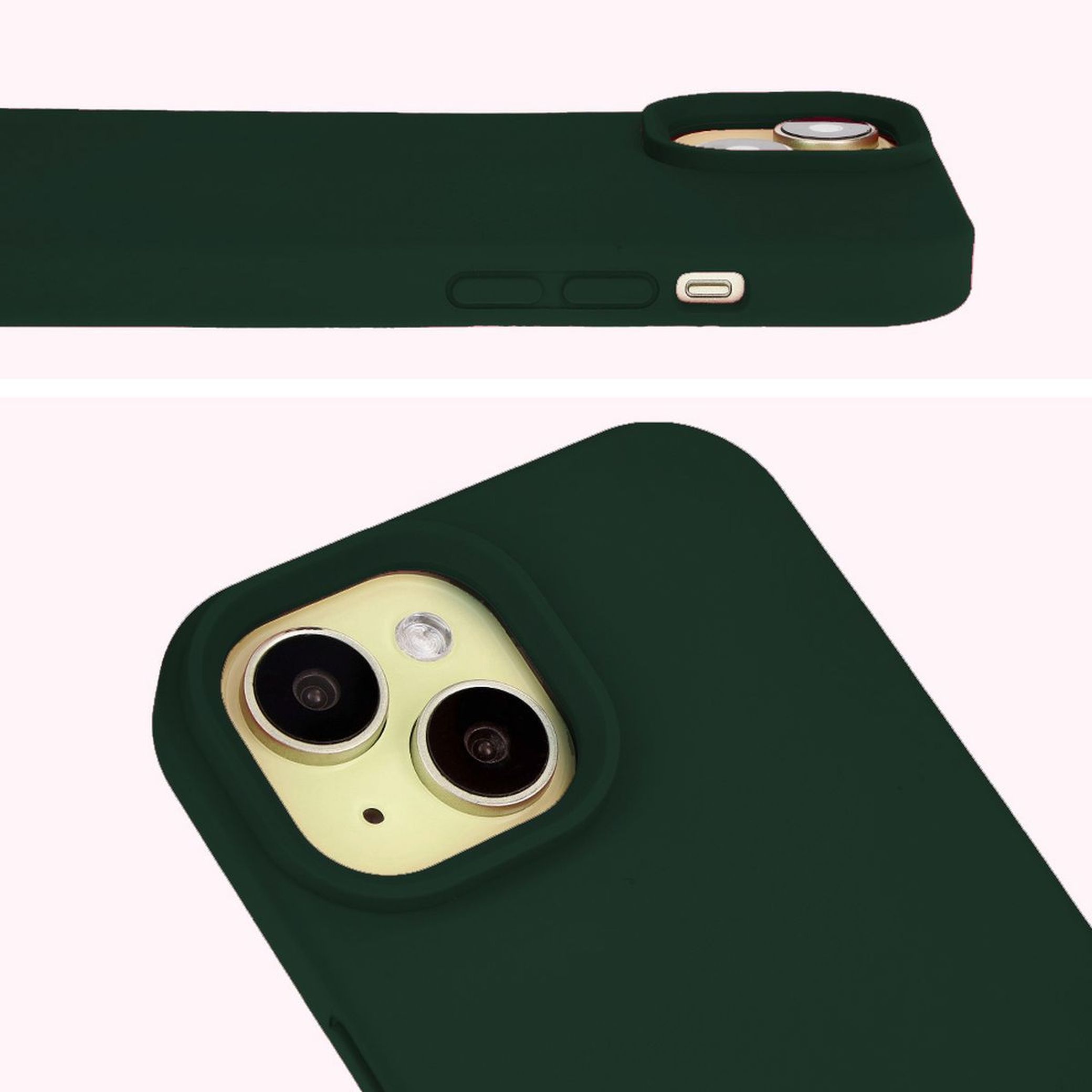 Prim-plan al decupajului pentru lentile în husa Bizon Soft Case