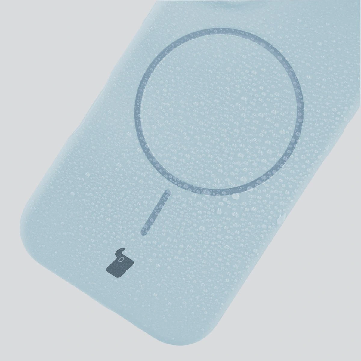 Zbliżenie na materiał Bizon Soft Case Magnetic do Apple iPhone 15