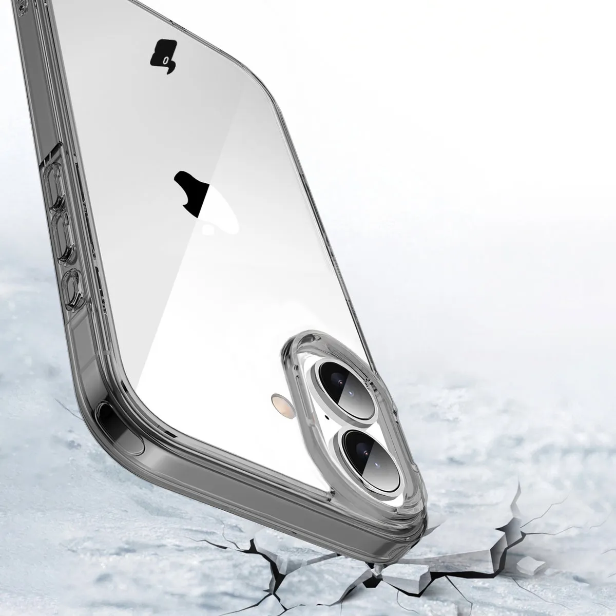 Cutout for the camera in the Bison Case Halo for Apple iPhone 16 Plus