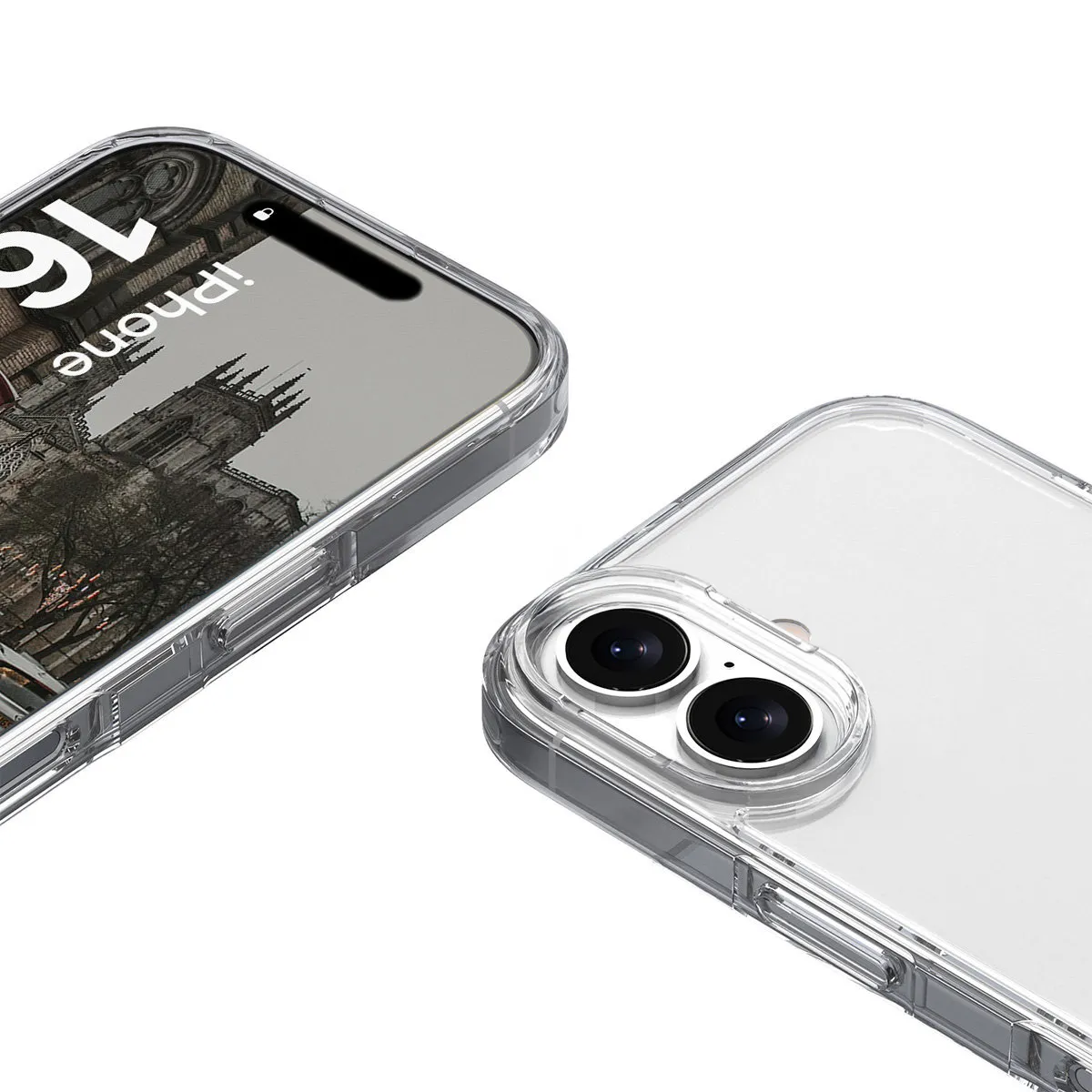 Reinforced corners and raised screen edges in the Bison Case Halo for Apple iPhone 16 Plus