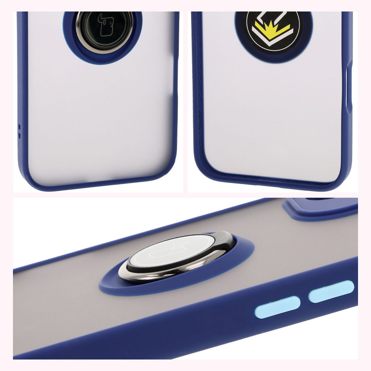 Proprietăți Bizon Case Hybrid Ring: ramă antiderapantă și design mat