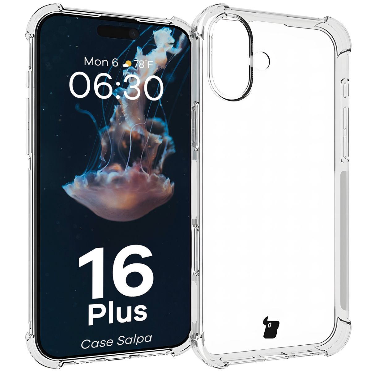 Transparent Bizon Case Salpa for iPhone 16 Plus