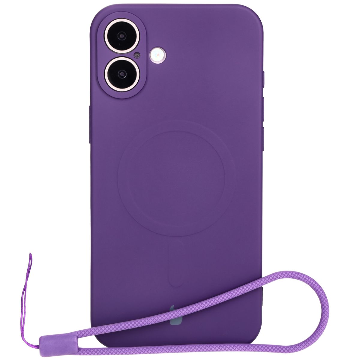 Etui cu inel magnetic Bizon Case Silicone Magnetic pentru Apple iPhone 16 Plus