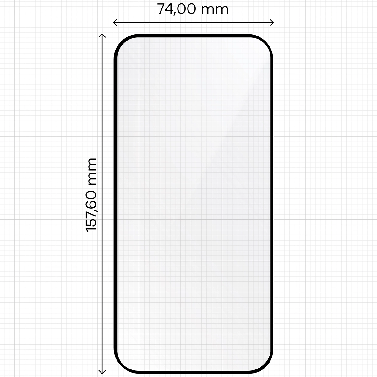 Wymiary szkła na miarce