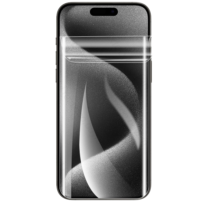 Przyleganie do ekranu folii hydrożelowej na ekran Bizon Glass Hydrogel Front