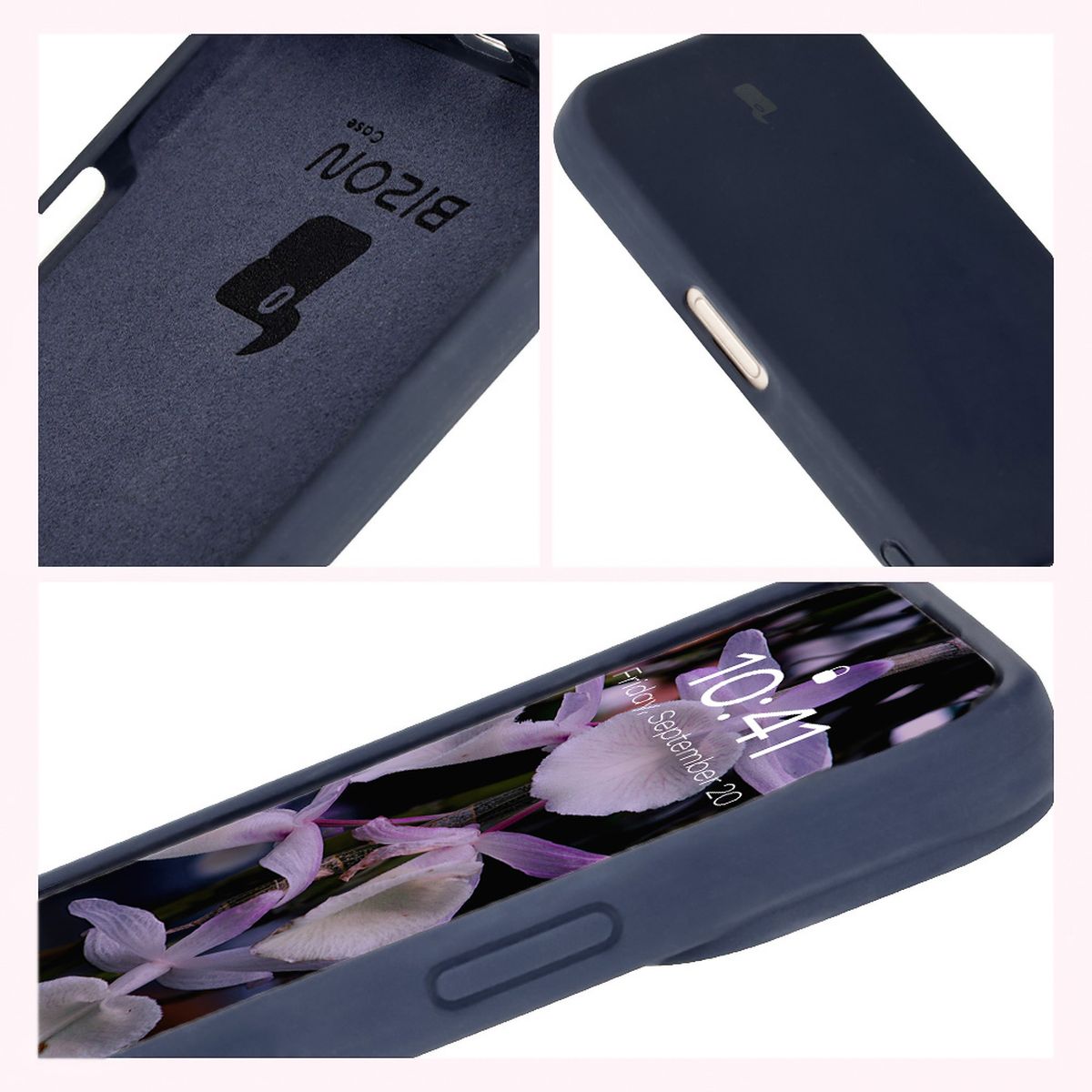 Construcția husei Bizon Soft Case: capace integrate, margini ridicate și căptușeală din microfibră
