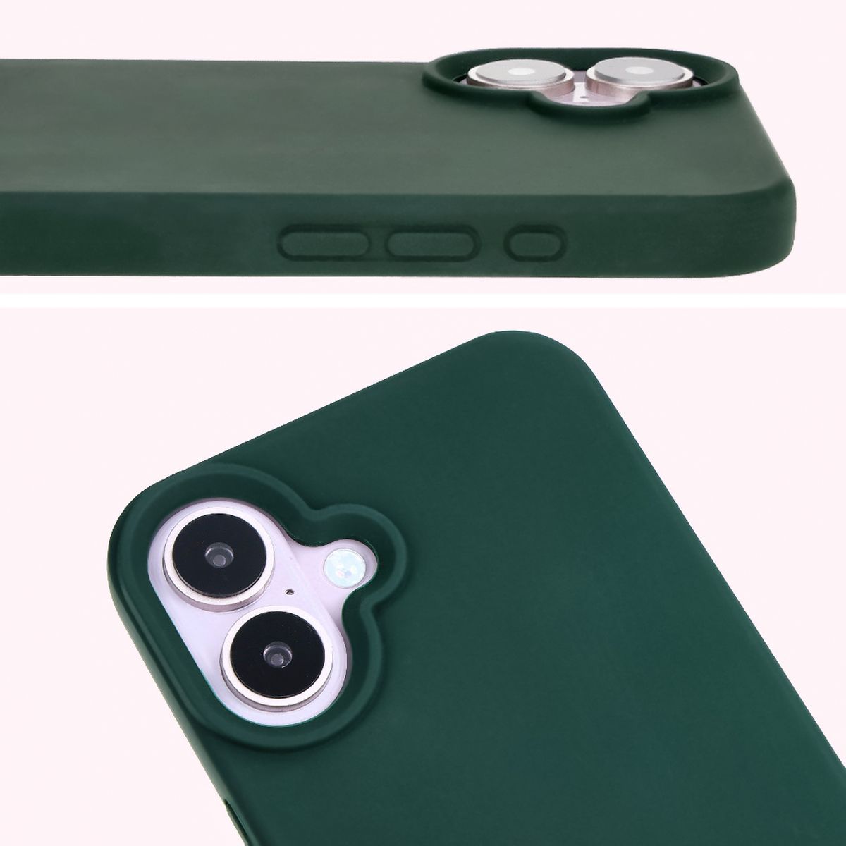Prim-plan pe decupajul pentru obiective în husa Bizon Soft Case