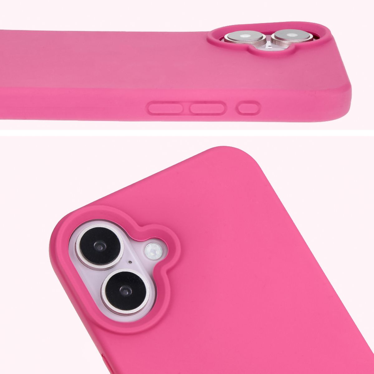 Prim-plan pe decupajul pentru lentile în husa Bizon Soft Case