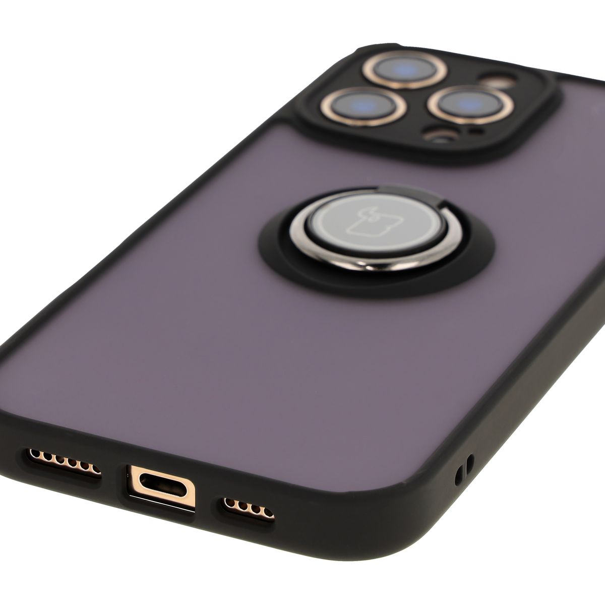 Precyzyjne wycięcia, zintegrowane osłony oraz wycięcie na smyczkę w etui Bizon Case Hybrid Ring