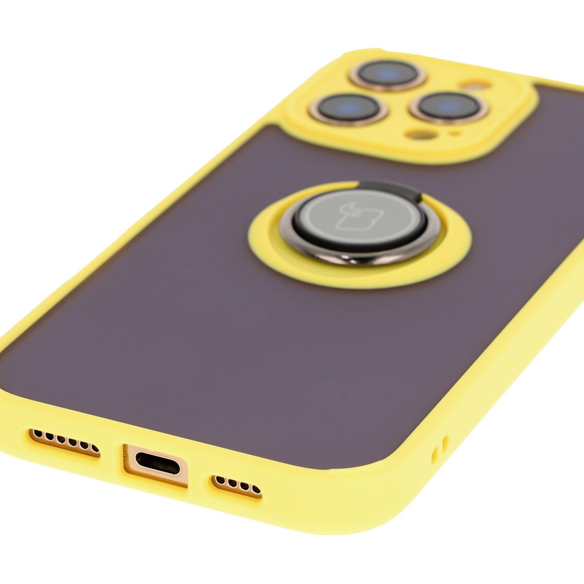 Decupaje precise, capace integrate și decupaj pentru lanyard în husa Bizon Case Hybrid Ring