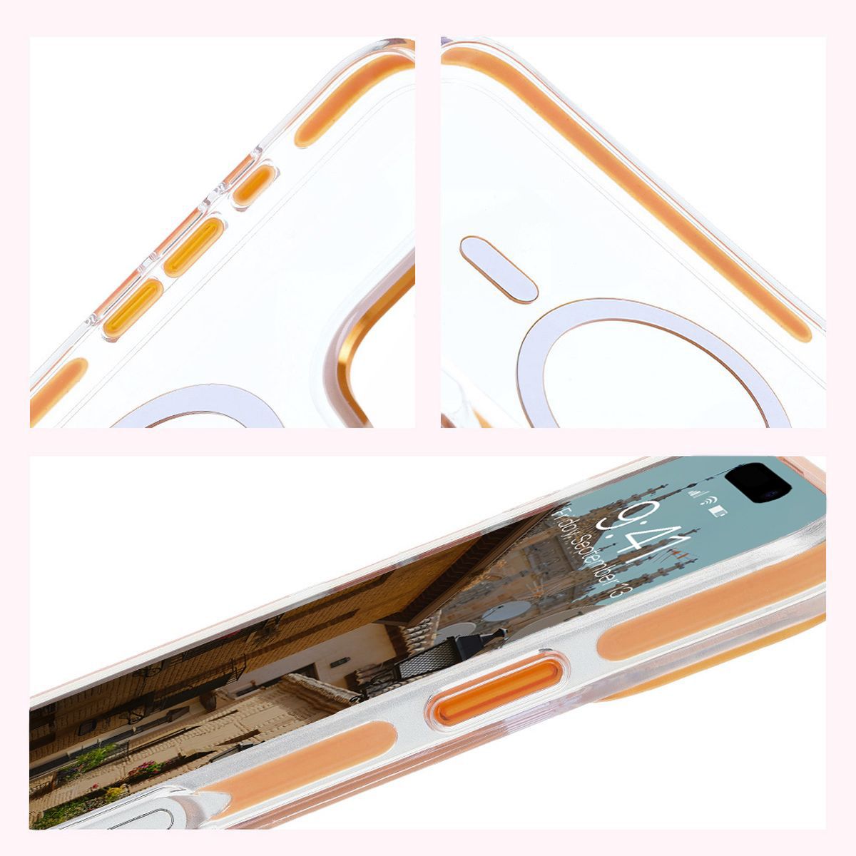 Funkcja amortyzacji wstrząsów i podwyższone ranty ekranu w etui Bizon Case Marco