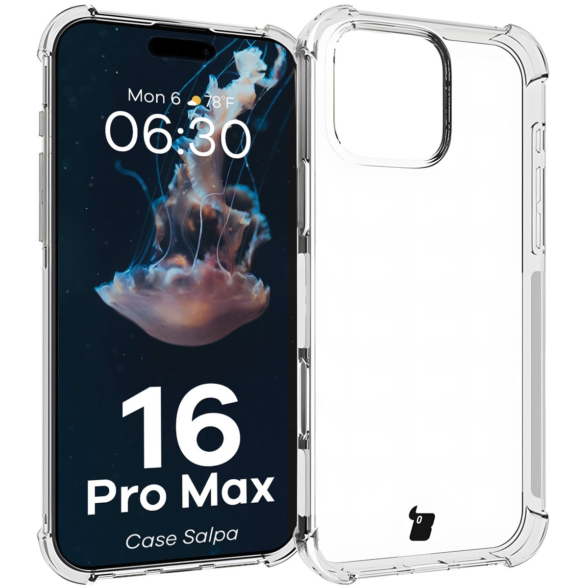 Transparent Bizon Case Salpa for iPhone 16 Pro Max