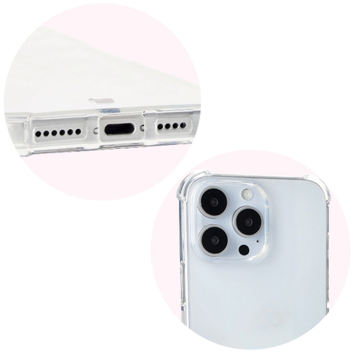 Full cutout and raised edges of the camera in Bizon Case Salpa