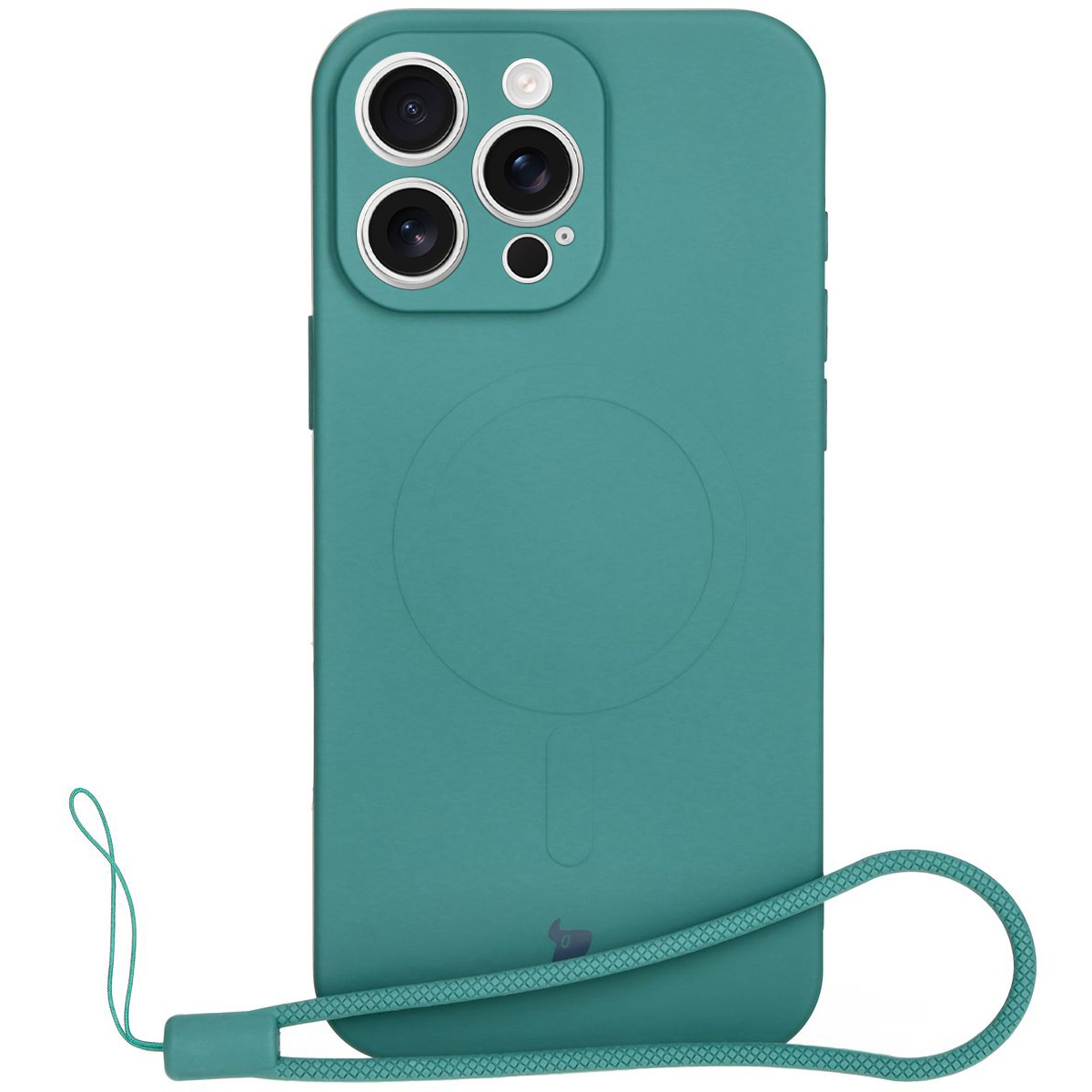 Carcasă cu inel magnetic Bizon Case Silicone Magnetic pentru Apple iPhone 16 Pro Max