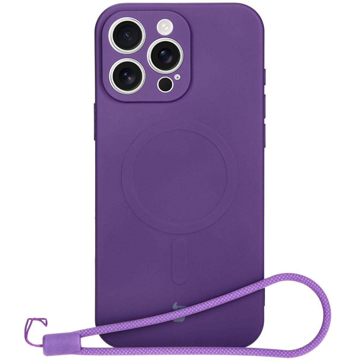 Etui cu inel magnetic Bizon Case Silicone Magnetic pentru Apple iPhone 16 Pro Max