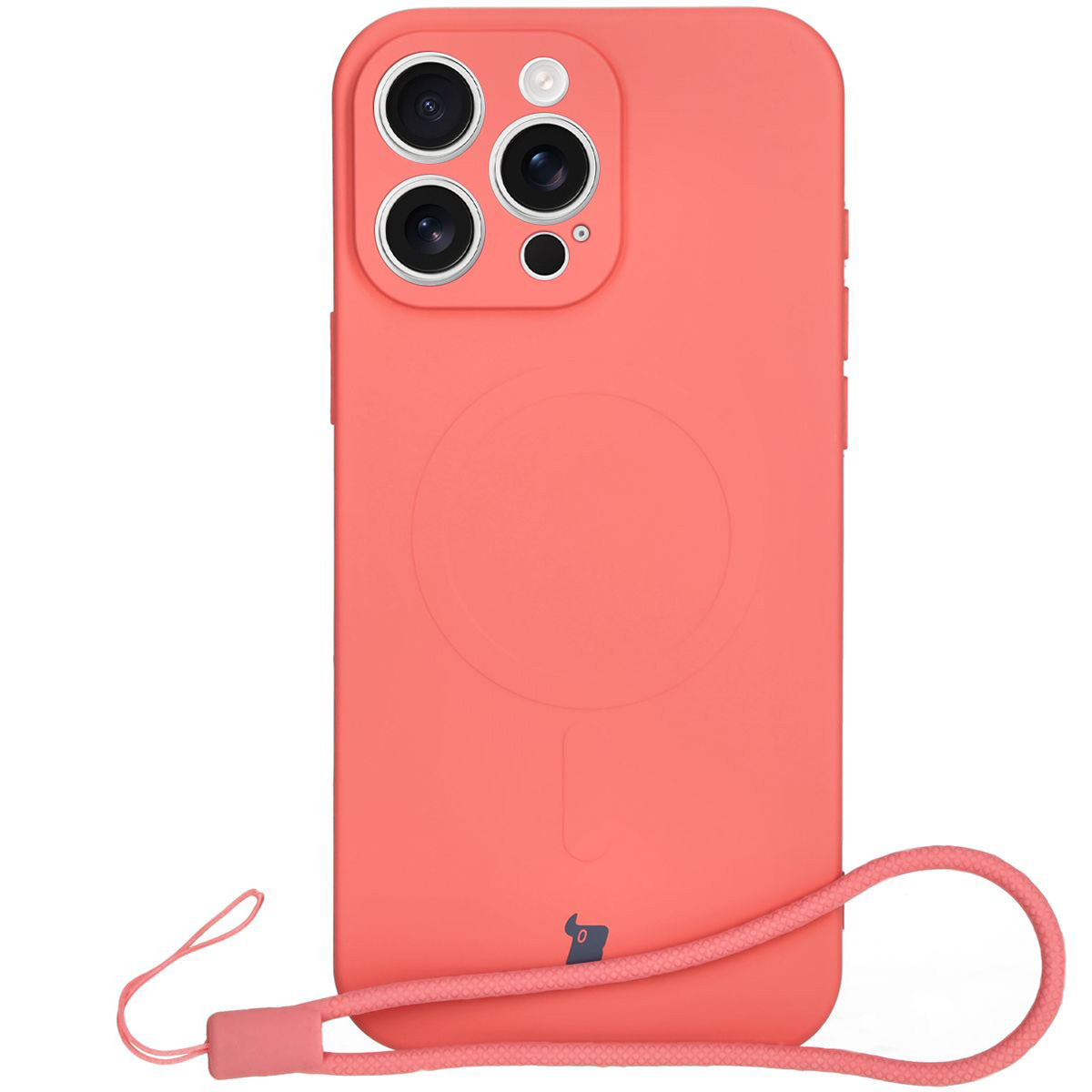 Husă cu inel magnetic Bizon Case Silicone Magnetic pentru Apple iPhone 16 Pro Max