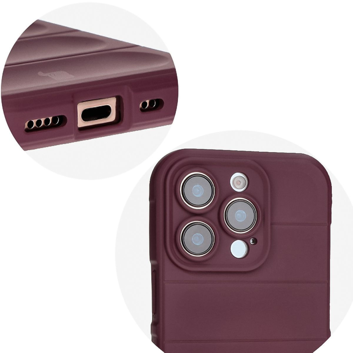 Precise cutouts and compatibility with wireless charging in Bizon Case Tur