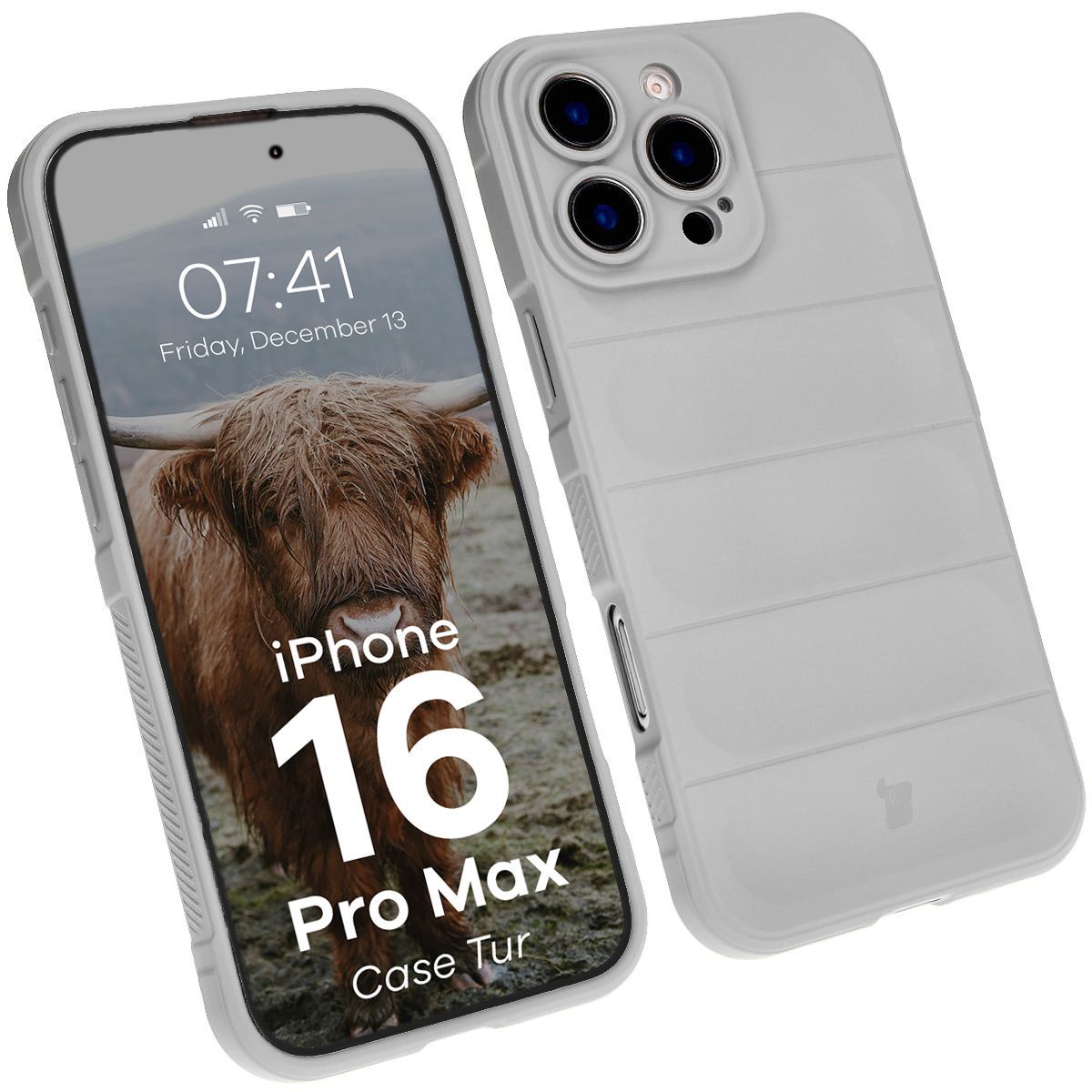 Husă robustă Bizon Case Tur pentru Apple iPhone 16 Pro Max