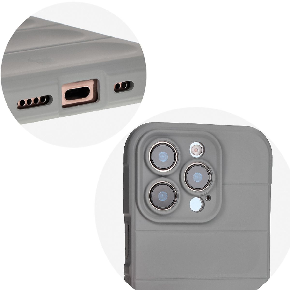 Decupaje precise și compatibilitate cu încărcarea wireless în husa Bizon Case Tur