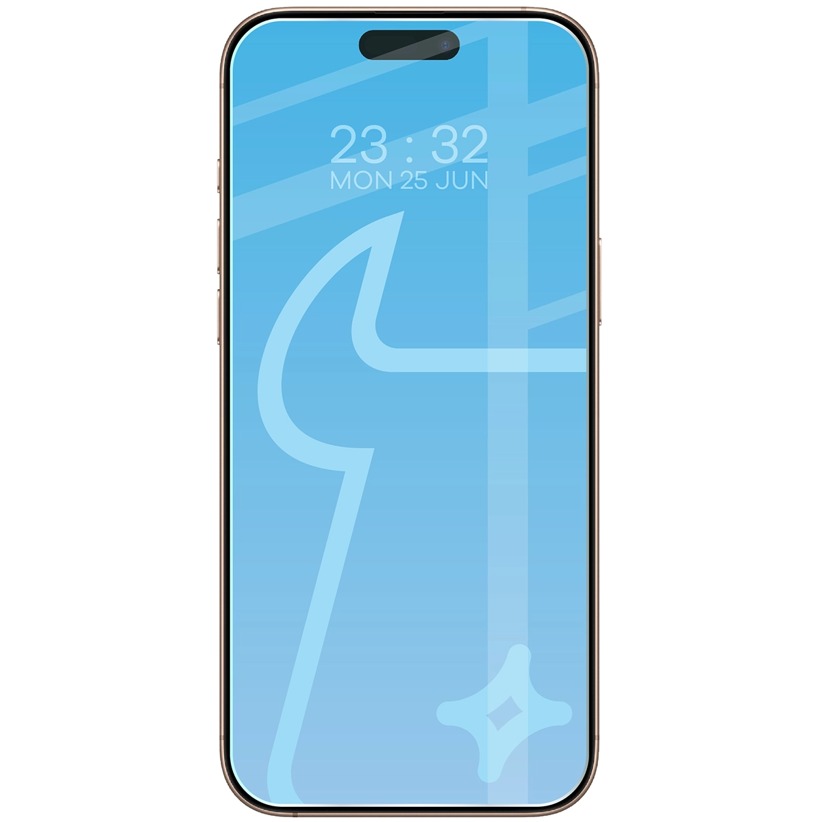 Telefon z nałożonym szkłem Bizon Glass Clear Duo do Apple iPhone 16 Pro Max