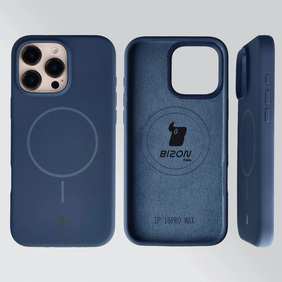 Konstrukcja etui Bizon Soft Case Magnetic: silikon, mikrofibra i zintegrowane osłony do Apple iPhone 16 Pro Max
