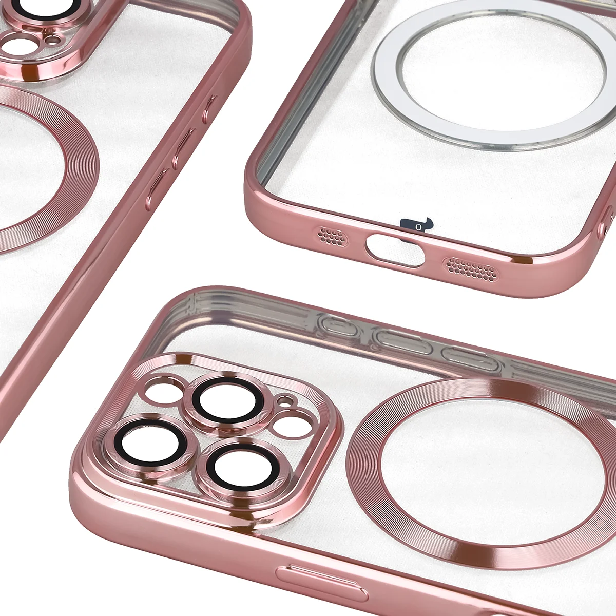 Close-up of the built-in camera protection in Bizon Case GuardO for Apple iPhone 16 Pro