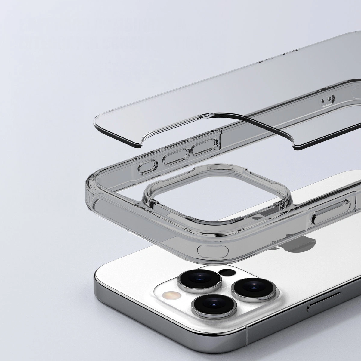 Konstruktion der Bizon Case Halo-Hülle: integrierte Abdeckungen und präzise Ausschnitte für das Apple iPhone 16 Pro