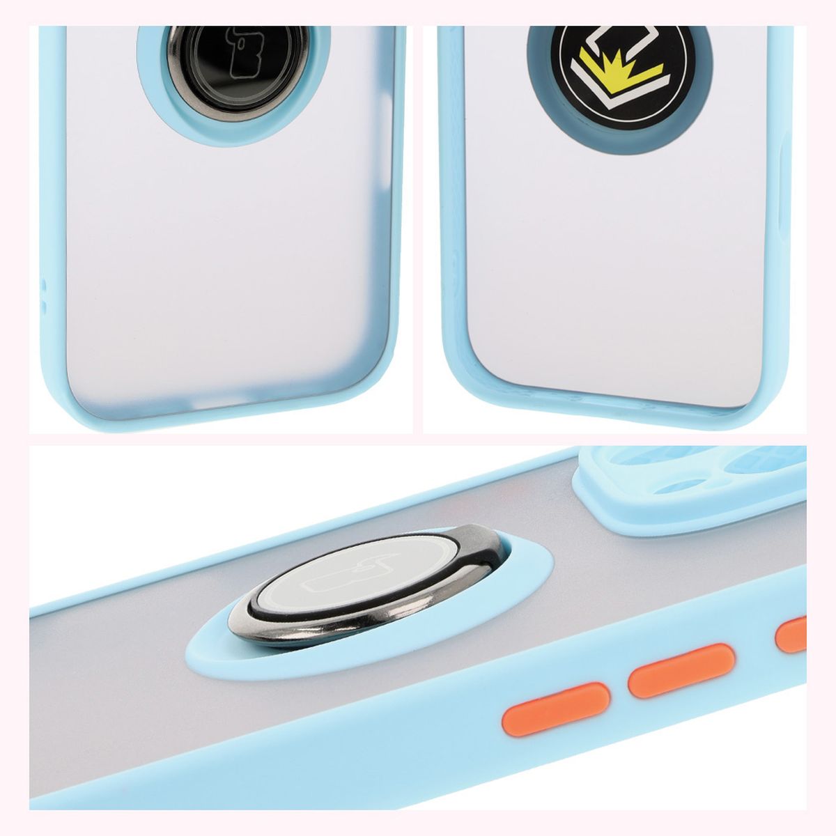 Caracteristicile Bizon Case Hybrid Ring: cadru antiderapant și design mat