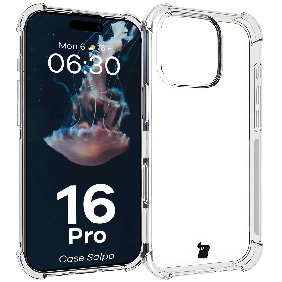 Przezroczyste etui Bizon Case Salpa do iPhone 16 Pro
