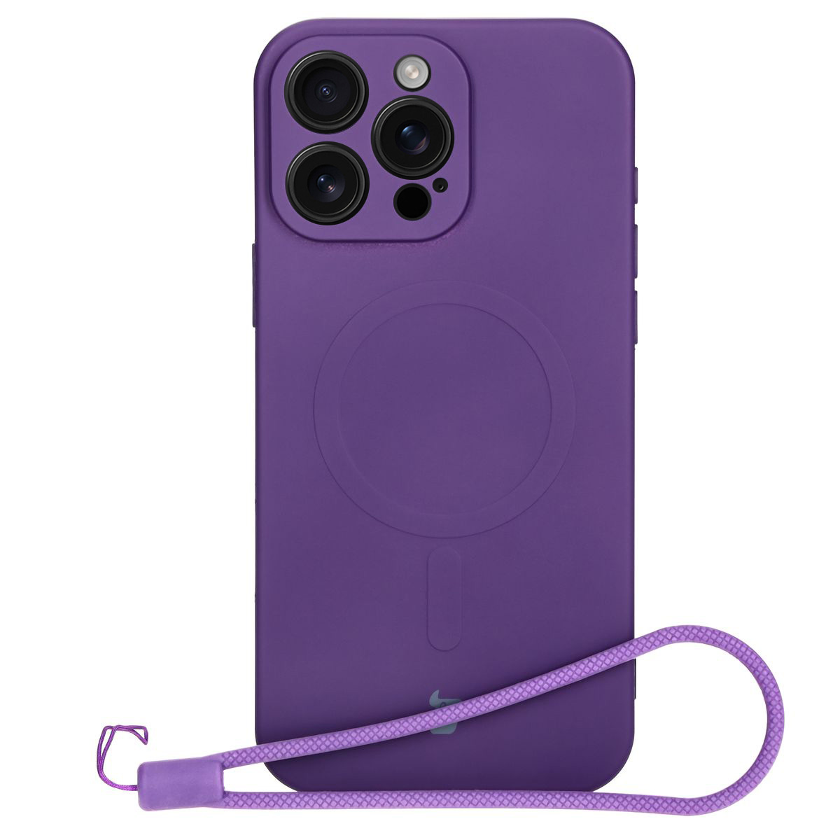 Etui cu inel magnetic Bizon Case Silicone Magnetic pentru Apple iPhone 16 Pro