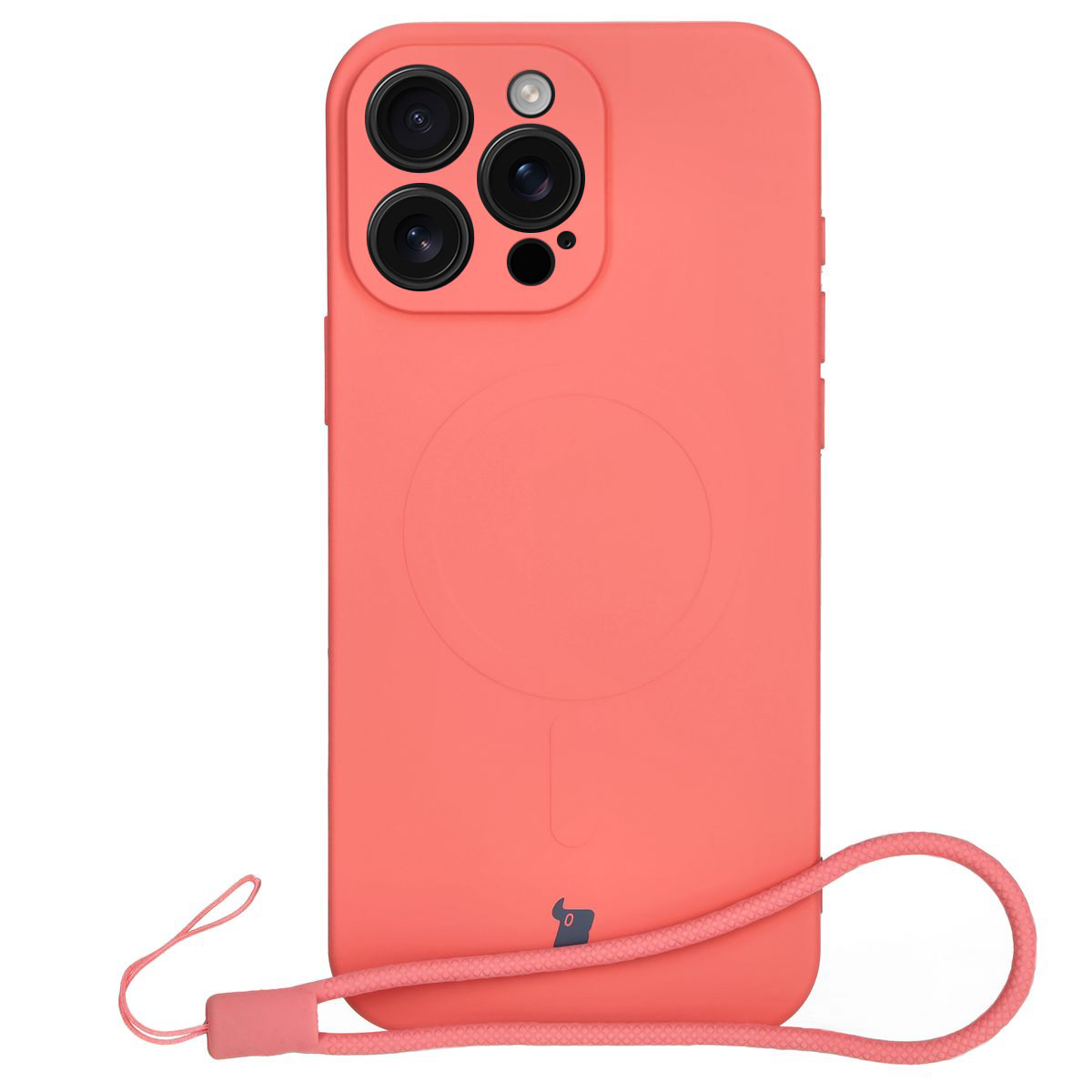 Husă cu inel magnetic Bizon Case Silicone Magnetic pentru Apple iPhone 16 Pro