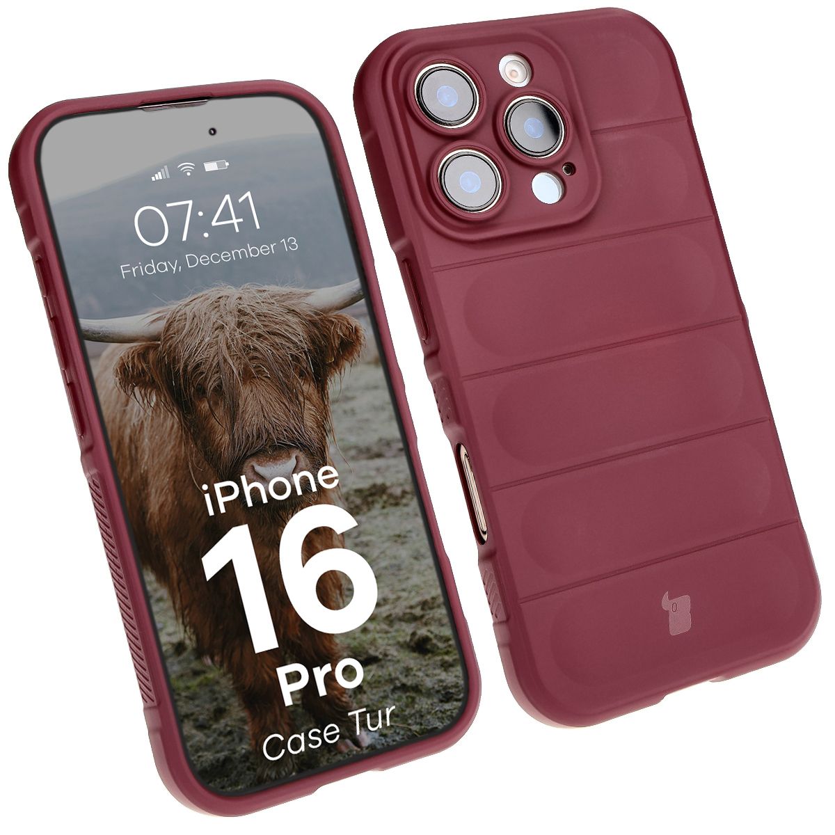 Robustes Etui Bizon Case Tur für Apple iPhone 16 Pro