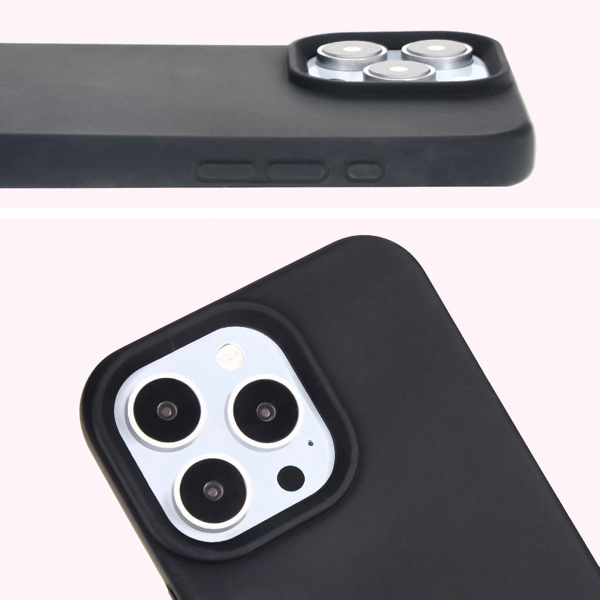 Prim-plan pe decupajul pentru lentile în husa Bizon Soft Case