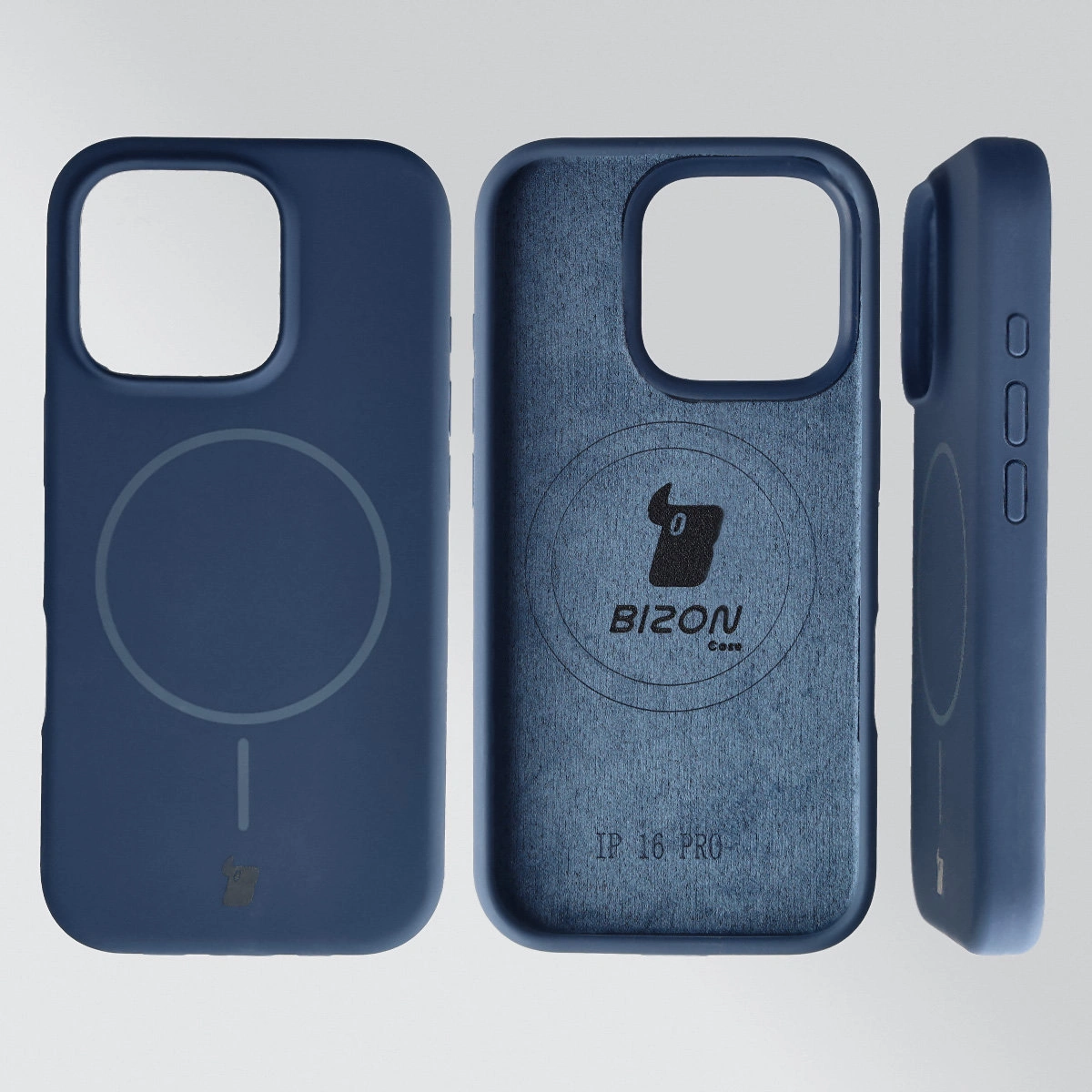 Konstrukcja etui Bizon Soft Case Magnetic: silikon, mikrofibra i zintegrowane osłony do Apple iPhone 16 Pro