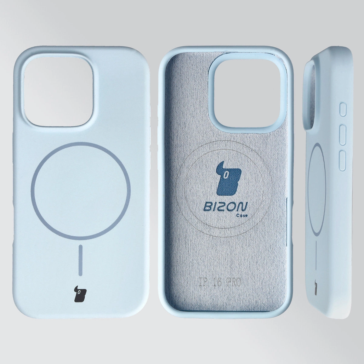 Konstrukcja etui Bizon Soft Case Magnetic: silikon, mikrofibra i zintegrowane osłony do Apple iPhone 16 Pro