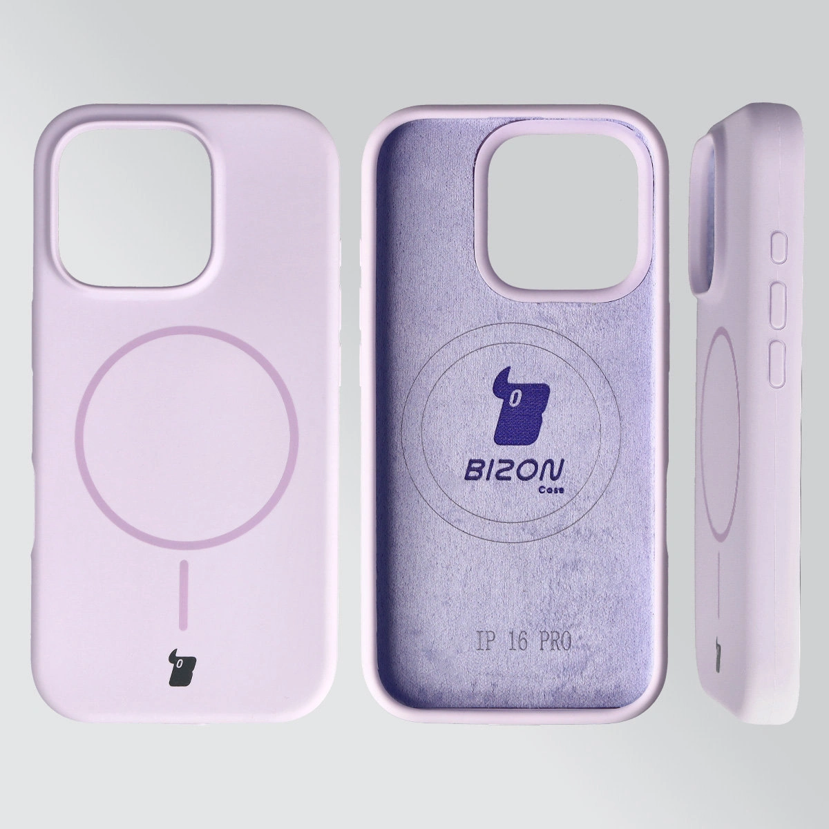 Konstrukcja etui Bizon Soft Case Magnetic: silikon, mikrofibra i zintegrowane osłony do Apple iPhone 16 Pro