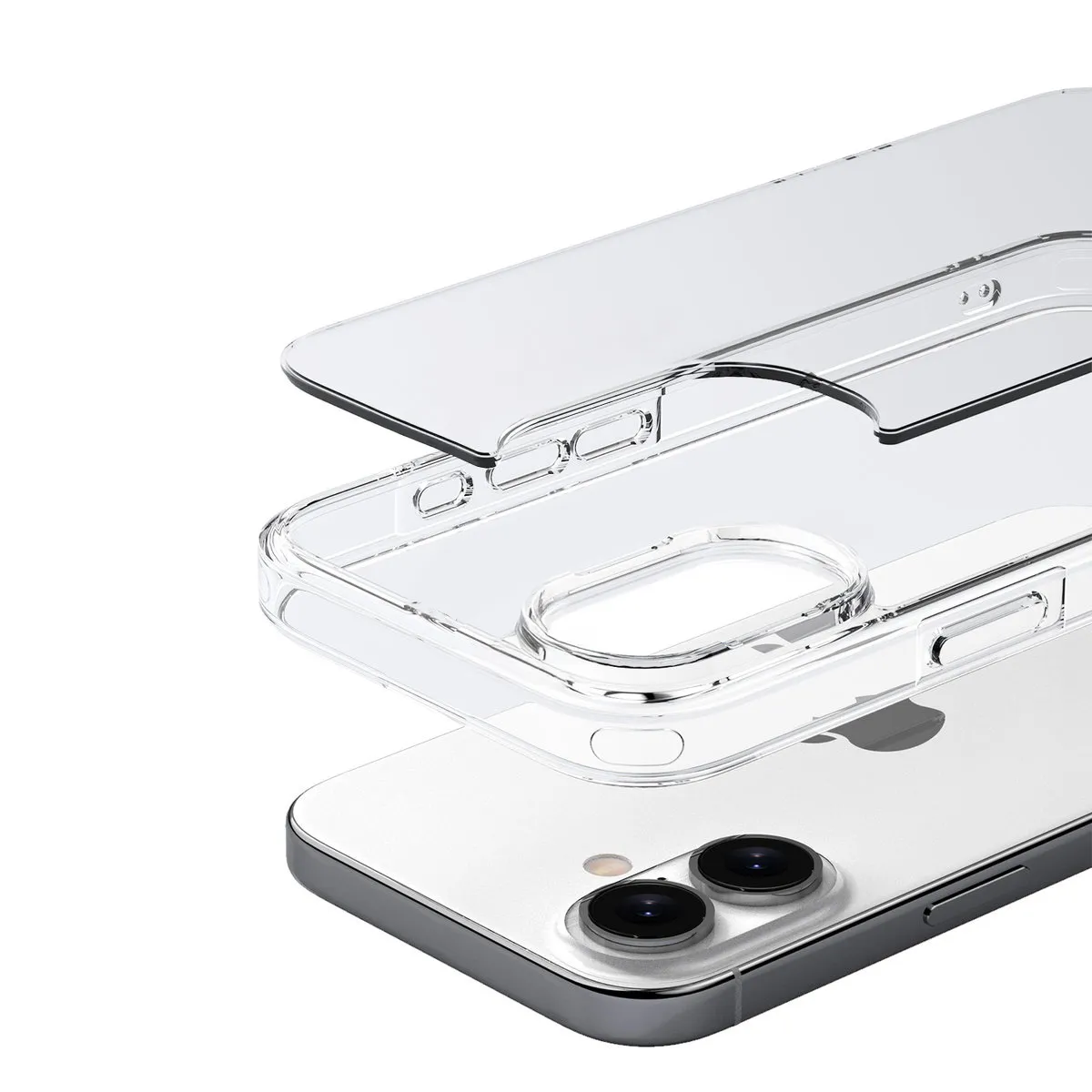 Konstrukcja etui Bizon Case Halo: zintegrowane osłony i precyzyjne wycięcia do Apple iPhone 16