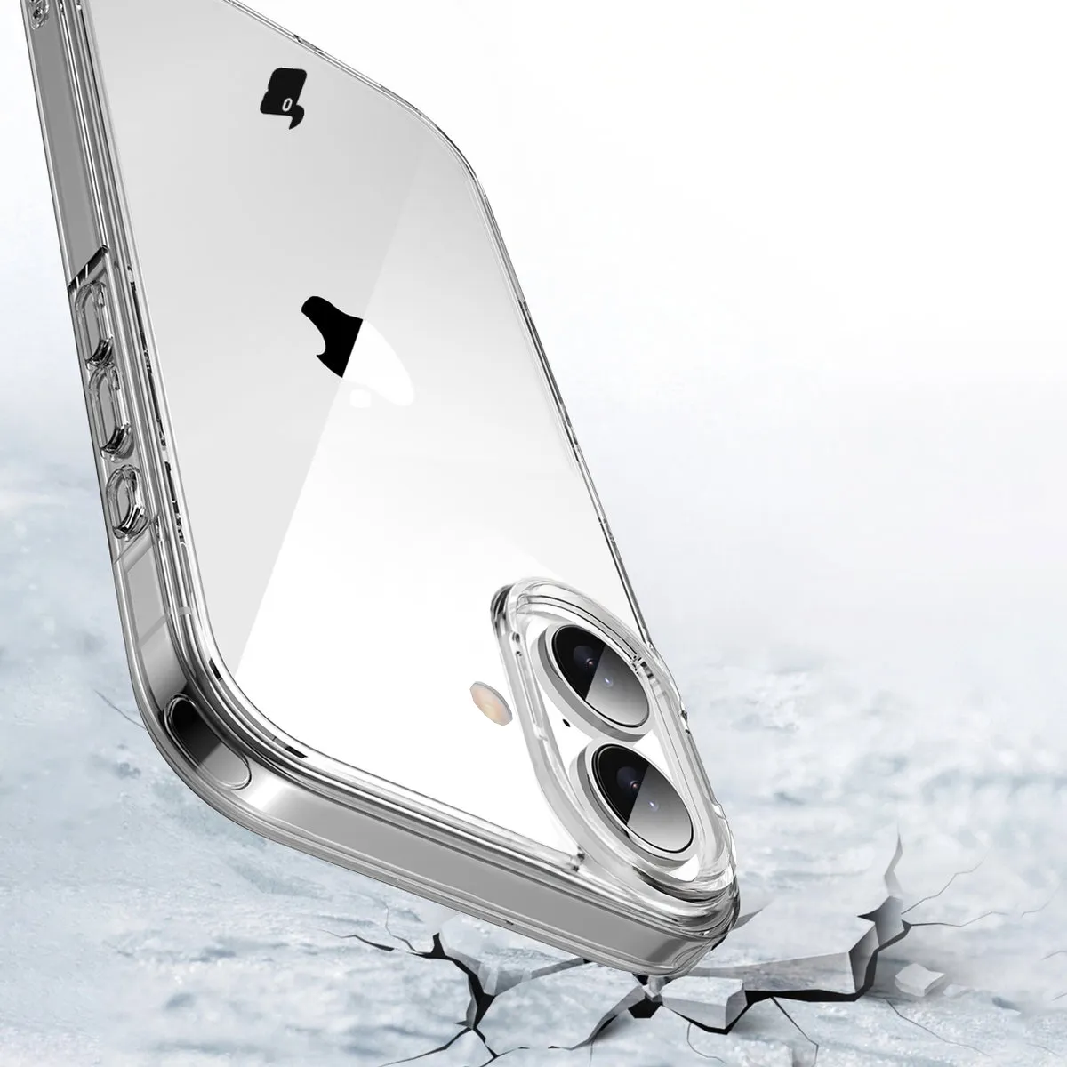Wycięcie na aparat w etui Bizon Case Halo do Apple iPhone 16