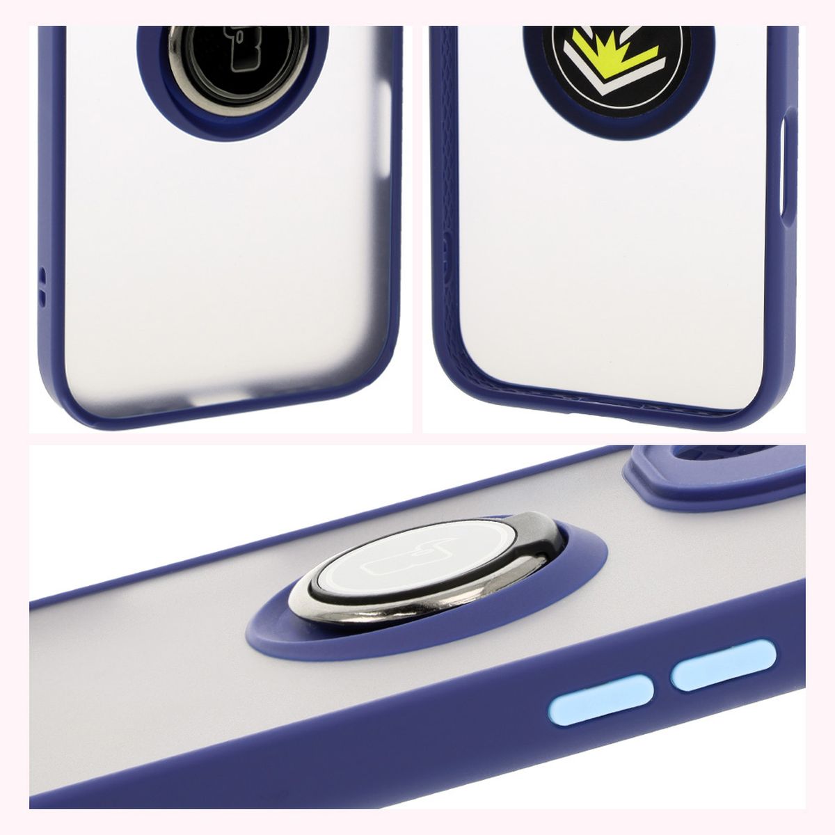 Proprietăți Bizon Case Hybrid Ring: ramă antiderapantă și design mat