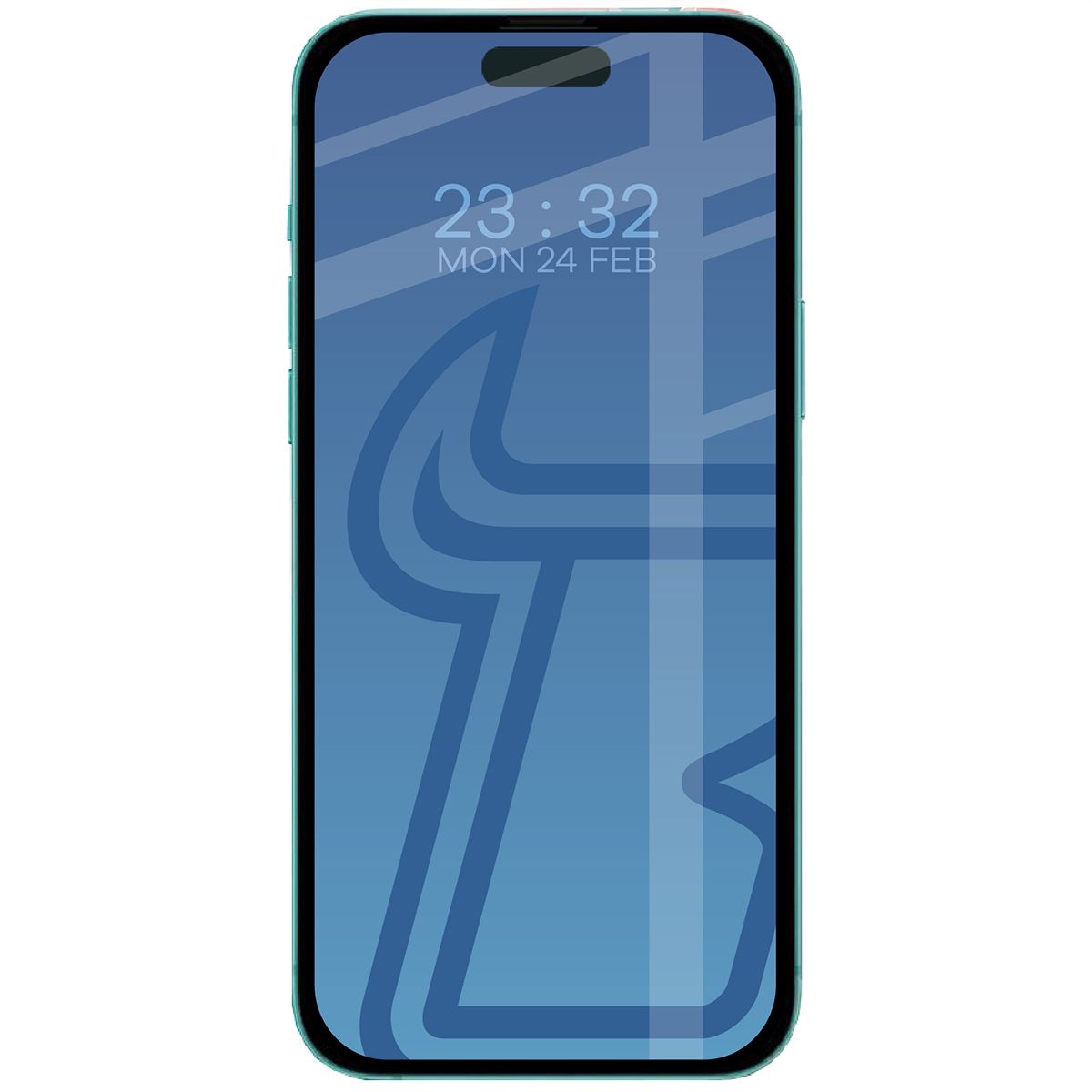 Szkło Bizon Glass Edge 2 nałożone na ekran telefonu