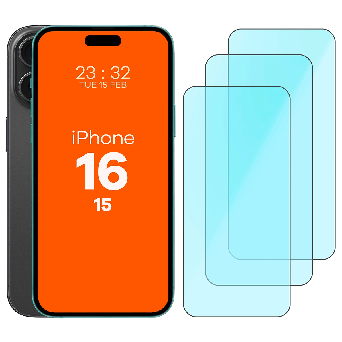 Szkło hartowane Bizon Smart Glass do iPhone 15 / 16