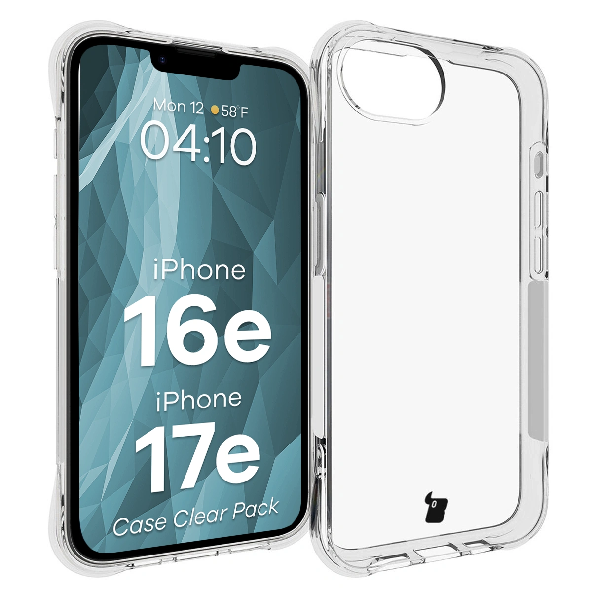 Wzmocnione narożniki, podwyższone krawędzie ekranu i kropkowana struktura w etui Bizon Case Salpa do iPhone 16e