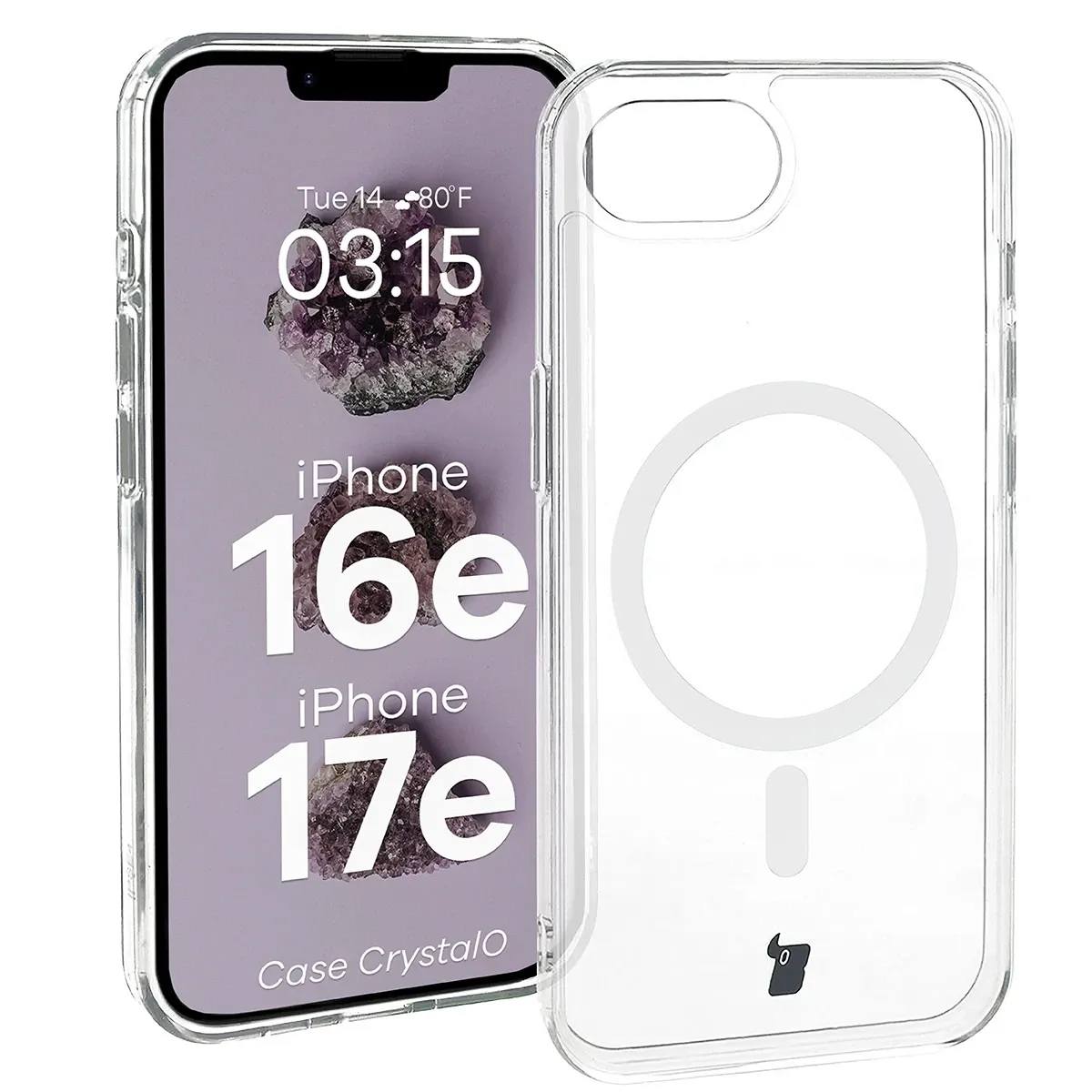 Transparent Bizon Case CrystalO for Apple iPhone 16e