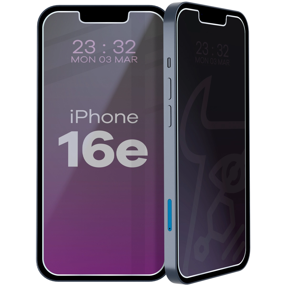 Szkło hybrydowe prywatyzujące Bizon Glass Mule Shadow do Apple iPhone 16e