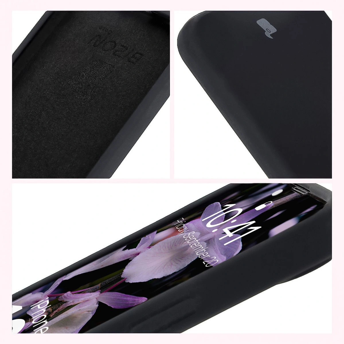 Construction of the Bison Soft Case: integrated covers, raised edges, and microfiber padding for Apple iPhone 16e